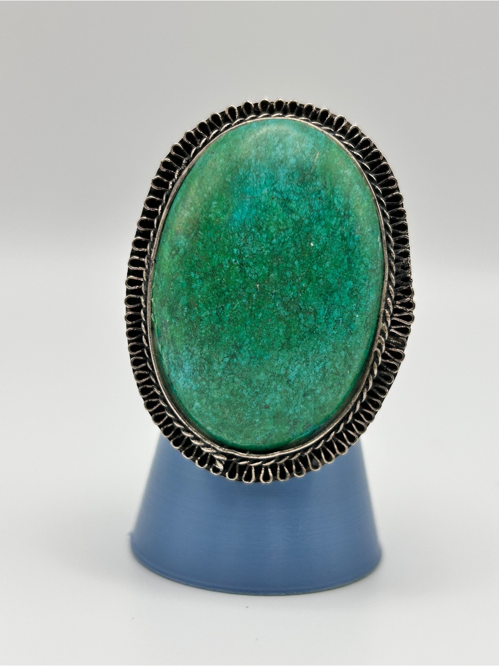 Turquoise cocktail ring adjustable size